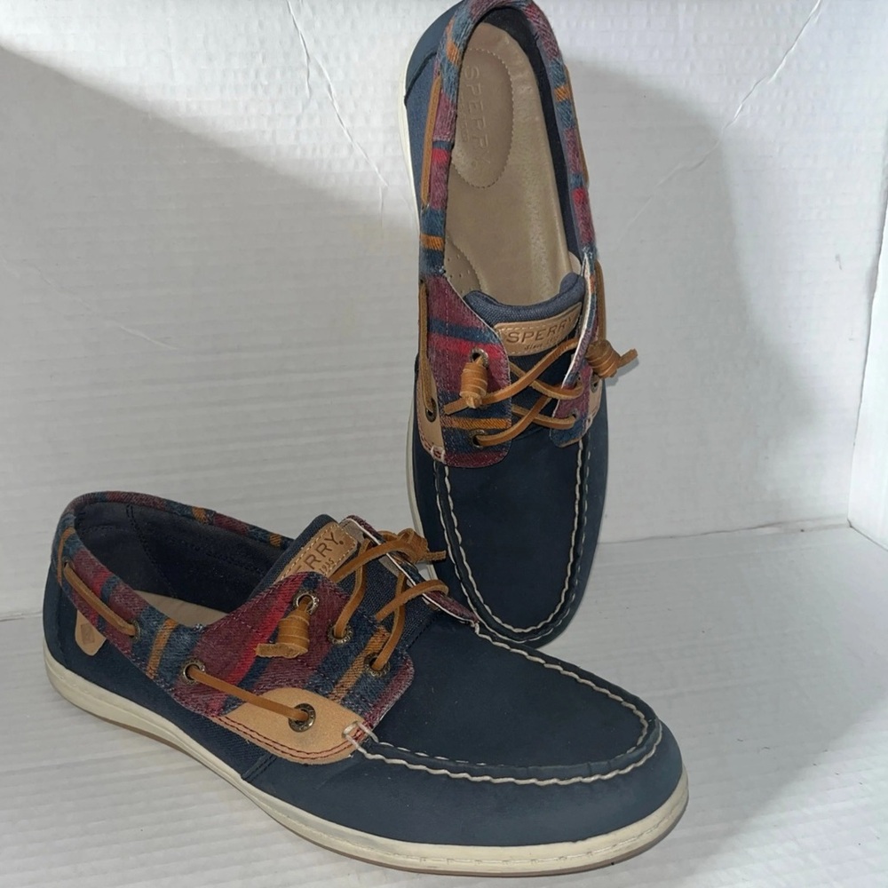 Sperry Multicolor Flats with Tan Accents
